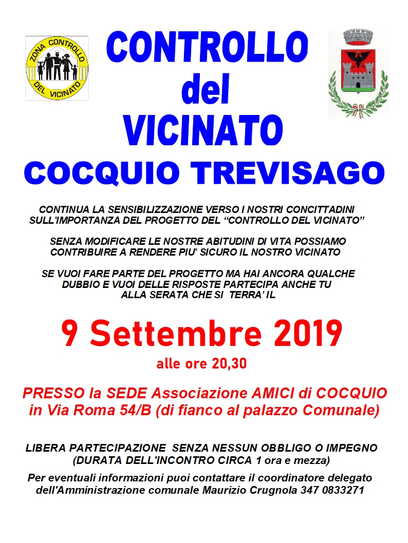 INCONTRI SETTEMBRE 2019