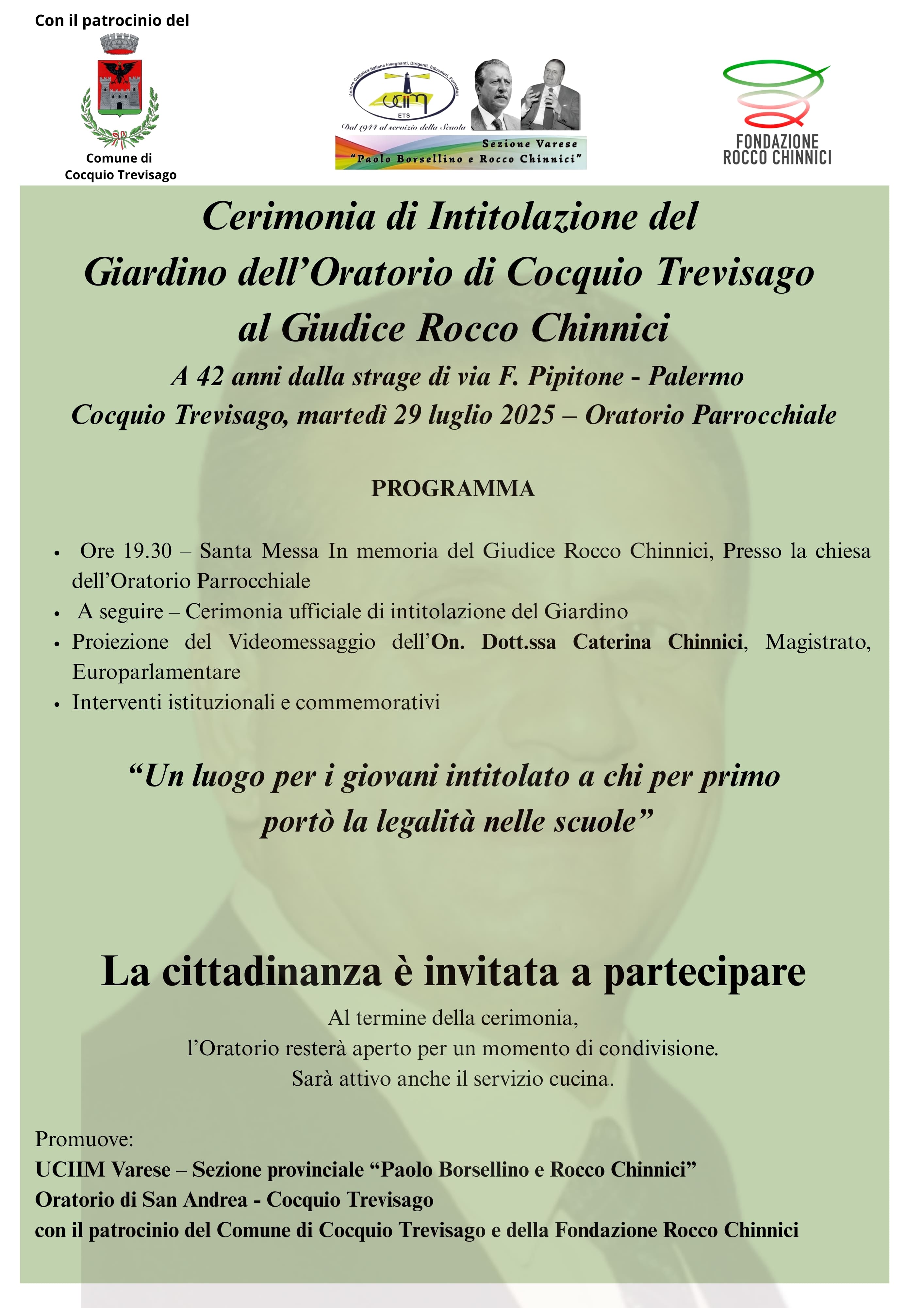 Programma 29 luglio Cocquio Trevisago