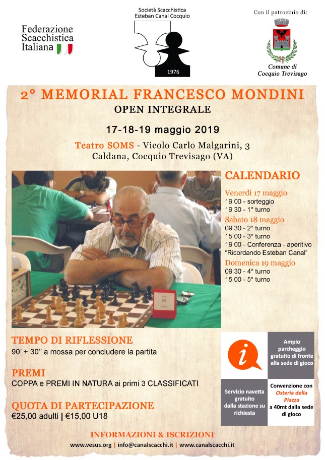 Torneo scacchi fronte