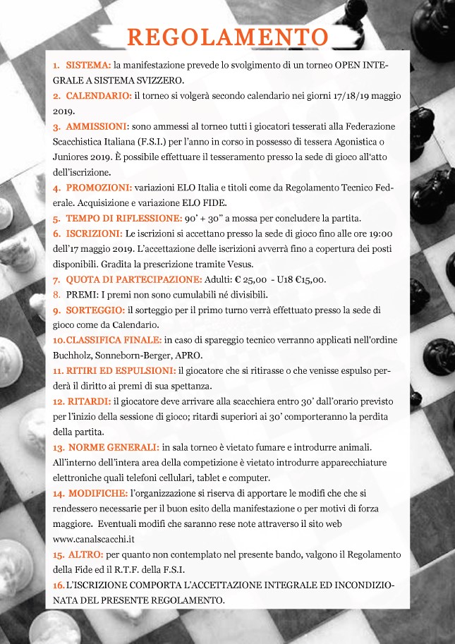 Torneo scacchi retro