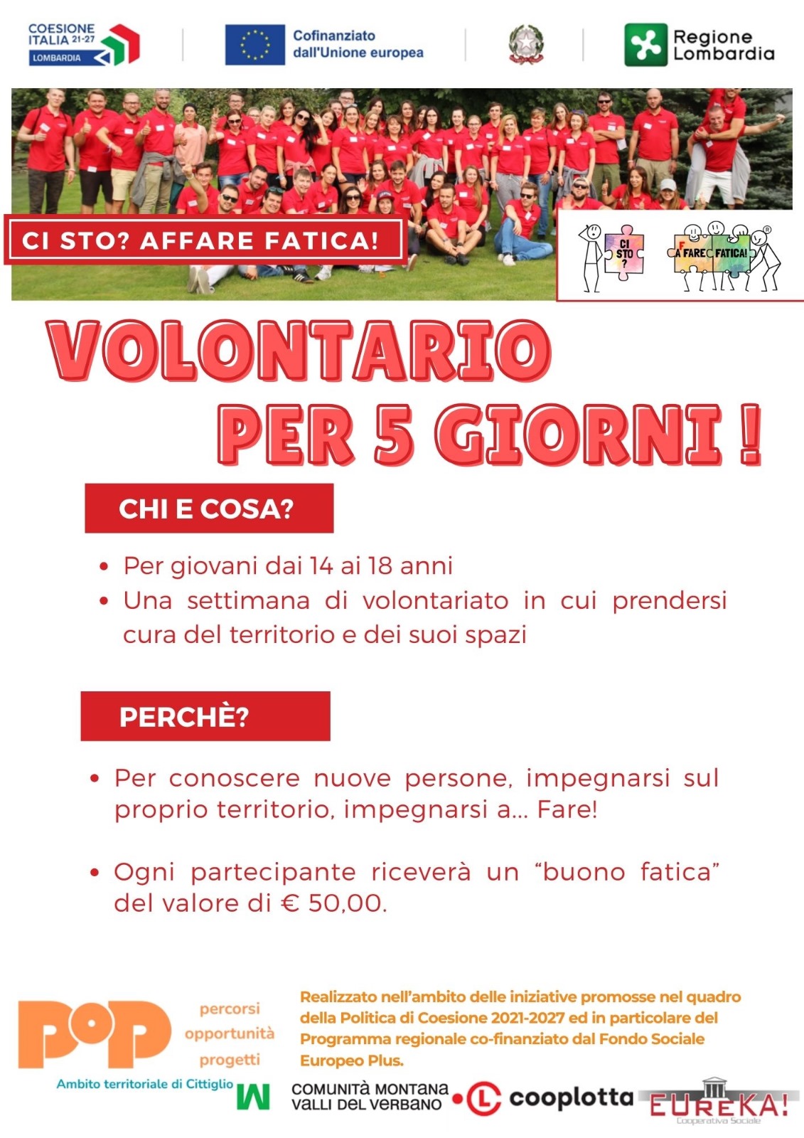 locandina ci sto affare fatica fronte